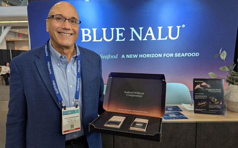 BlueNalu CEO Lou Cooperhouse at Seafood Expo North America