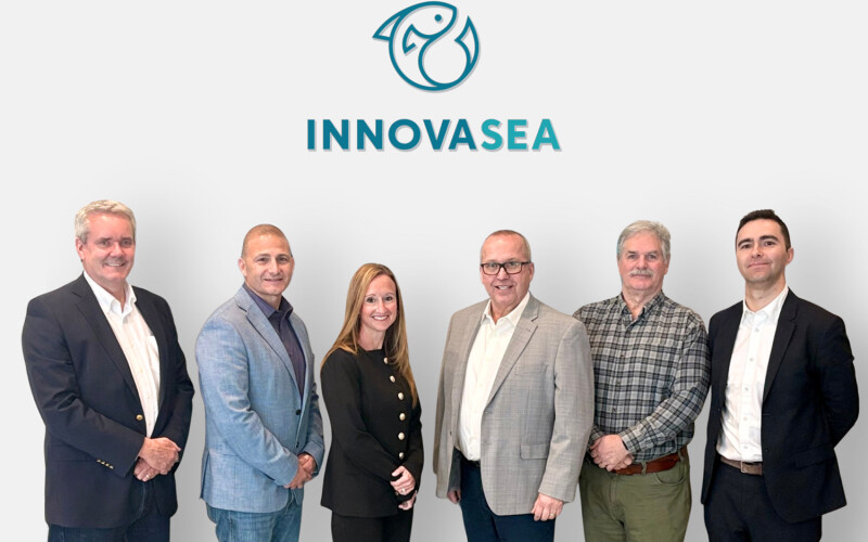 Innovasea's expanded senior leadership team, including CEO Mark Jollymore (left)
