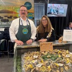 Seagrove CEO, Founder, and Director of Sales Markos Scheer (left) and Seagrove Alaska Sales and Logistics Lisa Rittinger (right) at Seafood Expo North America 2026.