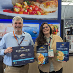 Australis Aquaculture President jason Paine and Senior Manager of Sales Rachael Dube at Seafood Expo North America