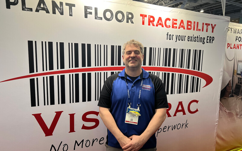 VistaTrac Vice President Matt Schoneman at the 2026 Seafood Expo North America