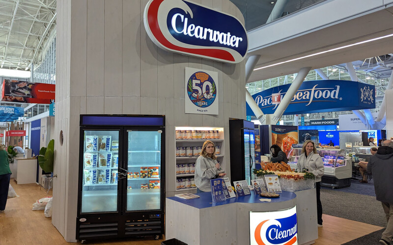 Clearwater Seafoods' booth at Seafood Expo North America