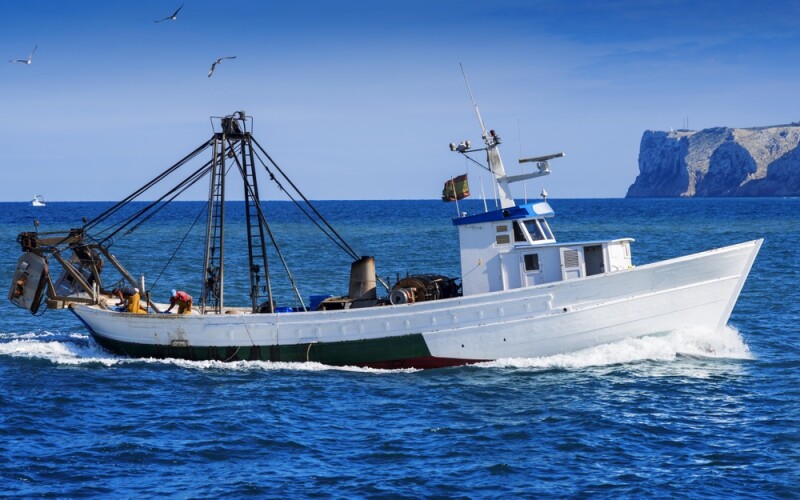 A Spanish fishing vessel
