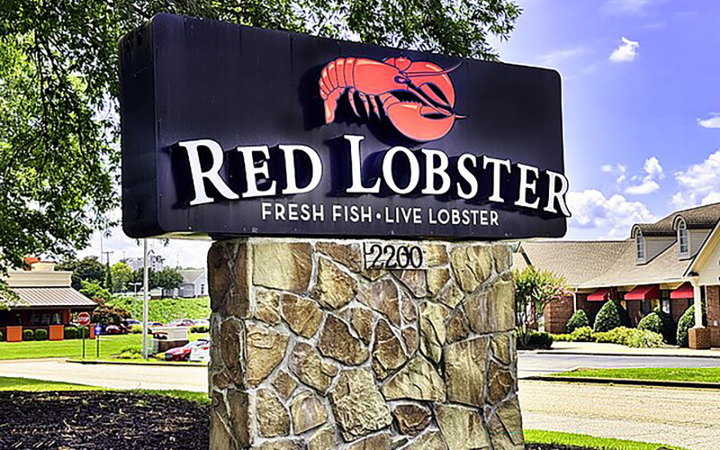 A Red Lobster sign