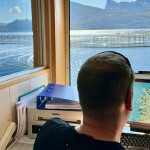 An aquaculture operator using Anteo's software