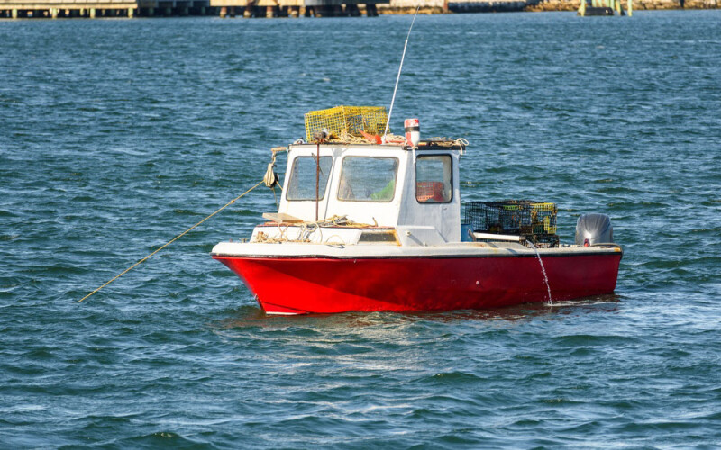 a lobster boat