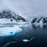 The ocean in Antarctica