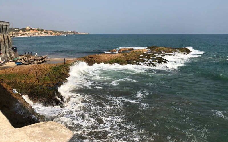 Photo of Ghana's coastline which is now a Marine Protected Area