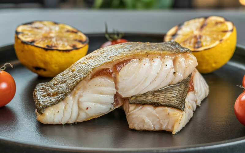 Cod on a plate