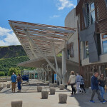 The Scottish Parliament building in Edinburgh, U.K.