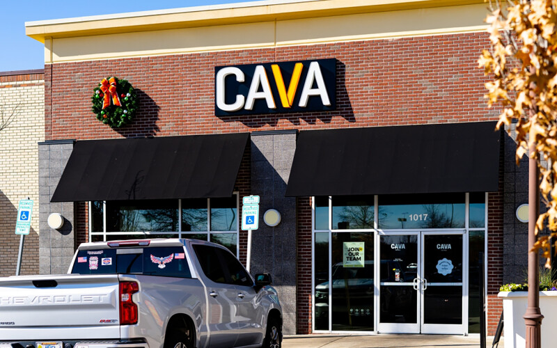 A Cava restaurant location in Holly Springs, North Carolina, U.S.A.