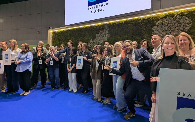 Award winners on stage at Seafood Expo Global