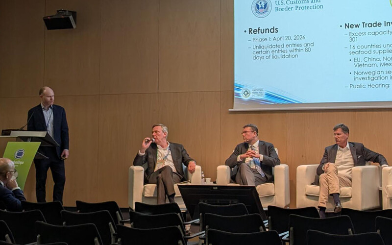 A panel at the 2026 Seafood Expo Global