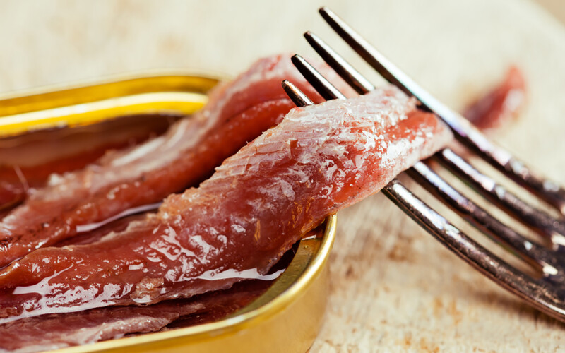 Tinned anchovies