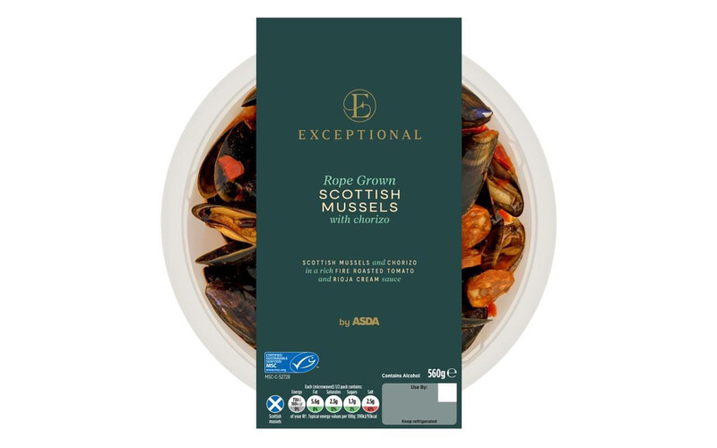 Asda's new premium mussel meal