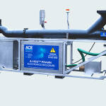 One of Ace Aquatec's shrimp-stunning machine
