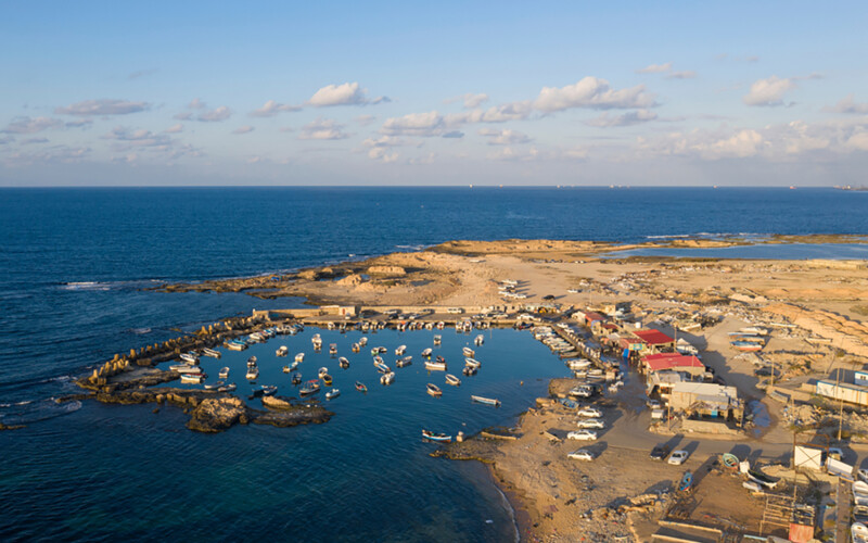 A fishing port near Tripoli, Libya
