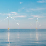 A rendering of Bluepoint Wind turbines