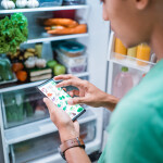 A person shopping online for groceries