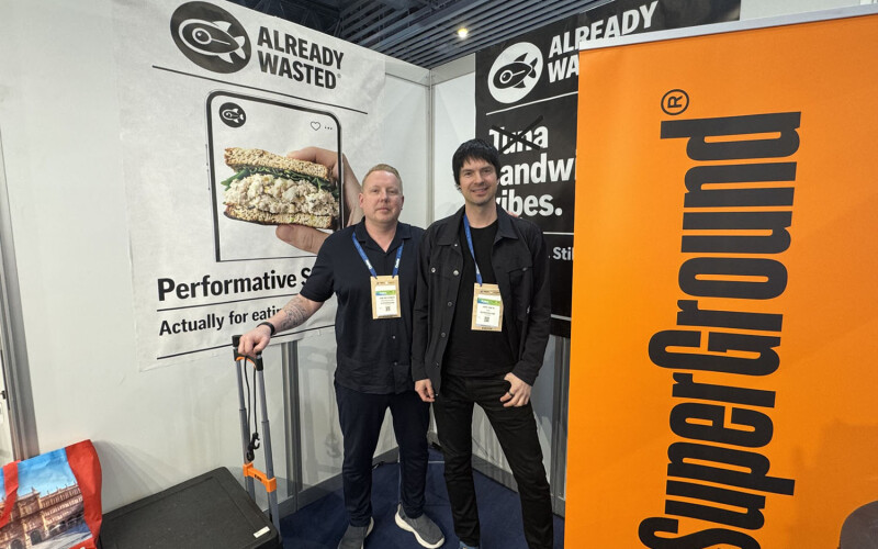 Photo of SuperGround's Helsinki, Finland-based team at Seafood Expo Global in Barcelona, Spain