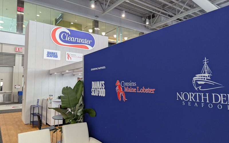 Clearwater Seafoods' booth at Seafood Expo North America