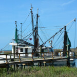 A shrimping boat