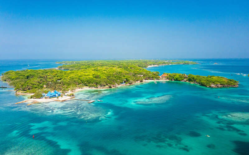 The Caribbean Sea in Colombia