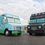 A Cousins Fried Seafood truck next to a Cousins Maine Lobster truck