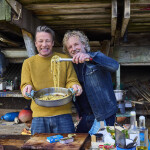 Celebrity chef Jaimie Oliver and Fish Tales founder Bart van Olphen