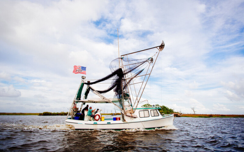 A Louisiana shrimp boat