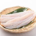 Pangasius fillets in a basket