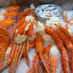 various Norwegian seafood delicacies