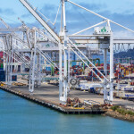 A cargo port terminal in the U.S.
