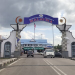 The border between Thailand and Malaysia