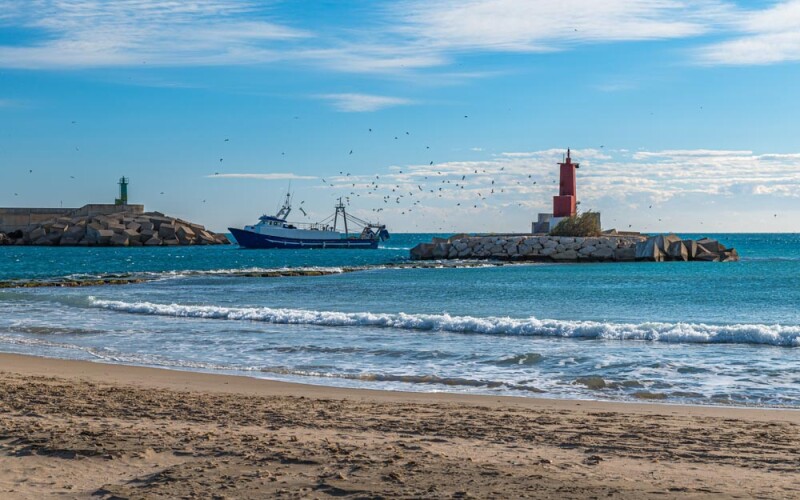 a fishing vessel in Spain