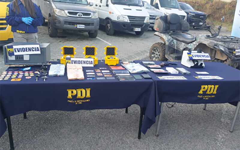 Evidence gathered in the Chilean sting operation