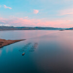 A Scottish salmon farm