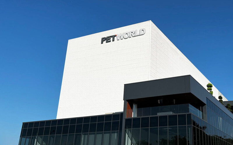 The exterior of Pet World International's building