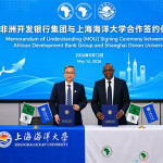 AfDB and Shanghai Ocean University representatives at the MoU signing ceremony