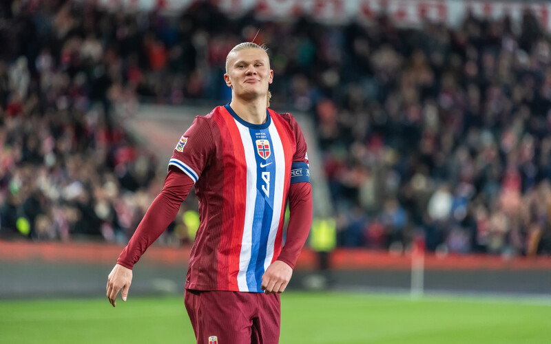 Norwegian soccer team player Erling Haaland
