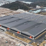 An aerial view of Nordic Aqua Partners' facility in China