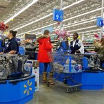 The interior of a Walmart