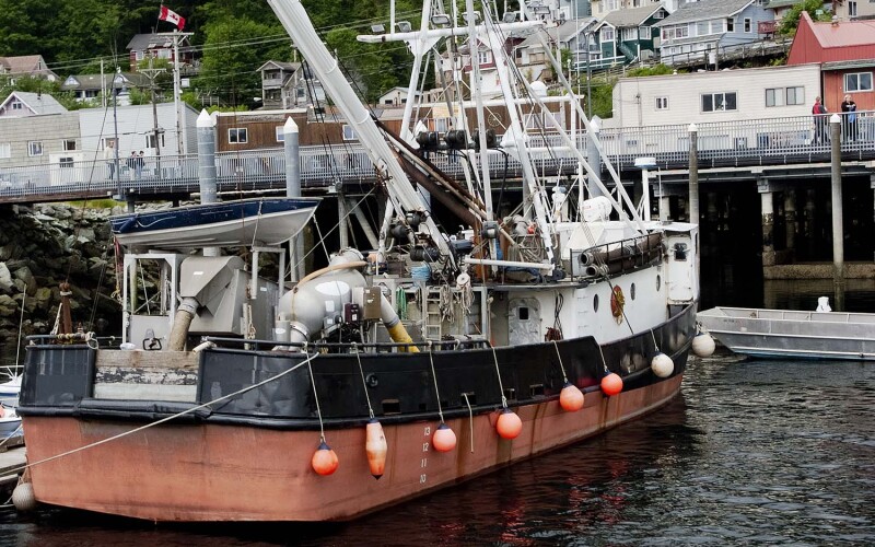 A fishing vessel in Ketchikan, Alaska
