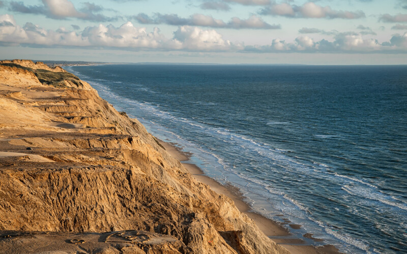 The North Sea shoreline in Denmark