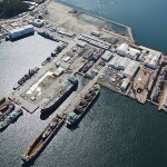 The Astilleros y Maestranzas de la Armada port in Talcahuano, Chile
