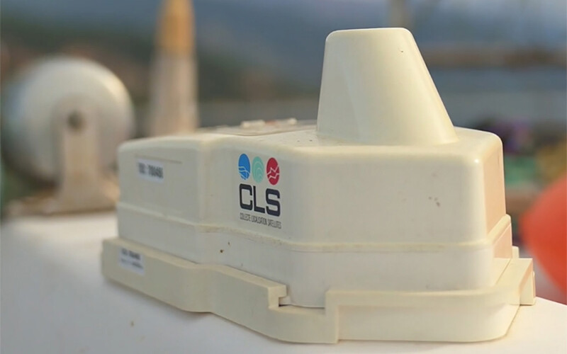 A CLS Nemo I-VMS device, which is the only device fishermen can now use in the U.K.