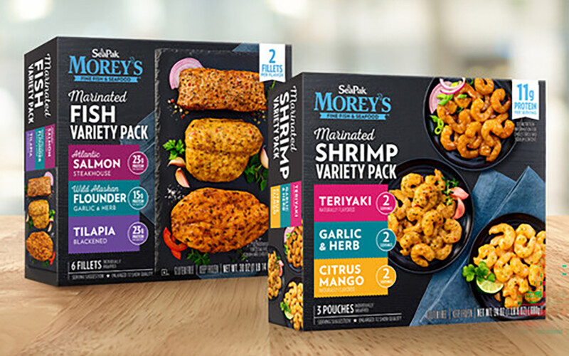 New Morey's fish and shrimp variety packs