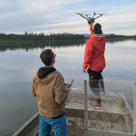 Marine scientists in Bristol Bay deploy drone technology on the Wood River for salmon enumeration project