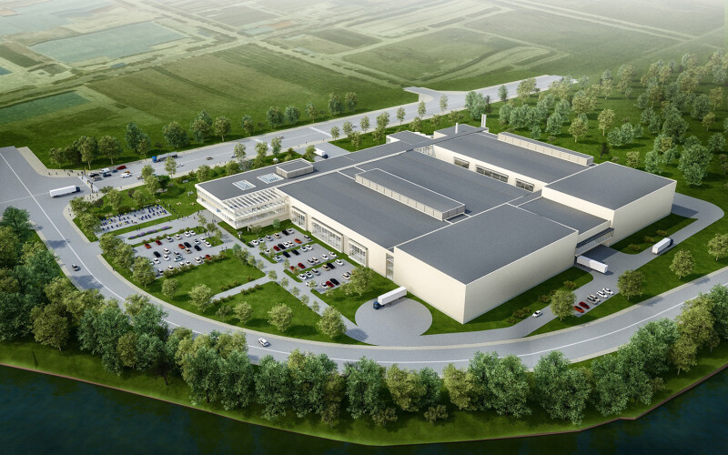 Renderings of Pan Fish's new processing facility near Qingdao, China