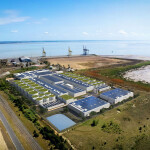 A rendering of an aerial view of Pure Salmon's planned salmon RAS
